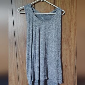 Ladies Gray Workout Top XXXL